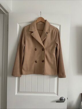 Knit tan blazer New.